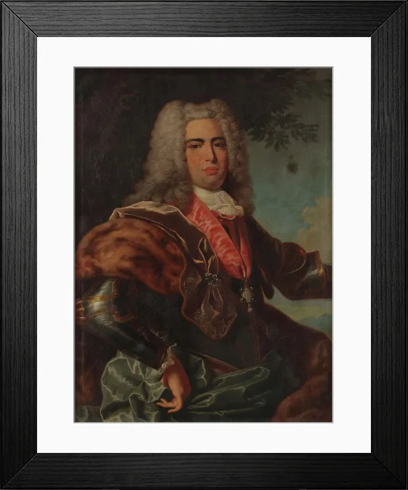 Framed Print : Portrait of King John V of Portugal (1689-1750), First half of the 18th century. Creator: Leoni, Carlos Antonio (1701-c. 1777) Framed Print : Portrait of King John V of Portugal (1689-1750), First half of the 18th century. Creator: Leoni, Carlos Antonio (1701-c. 1777)