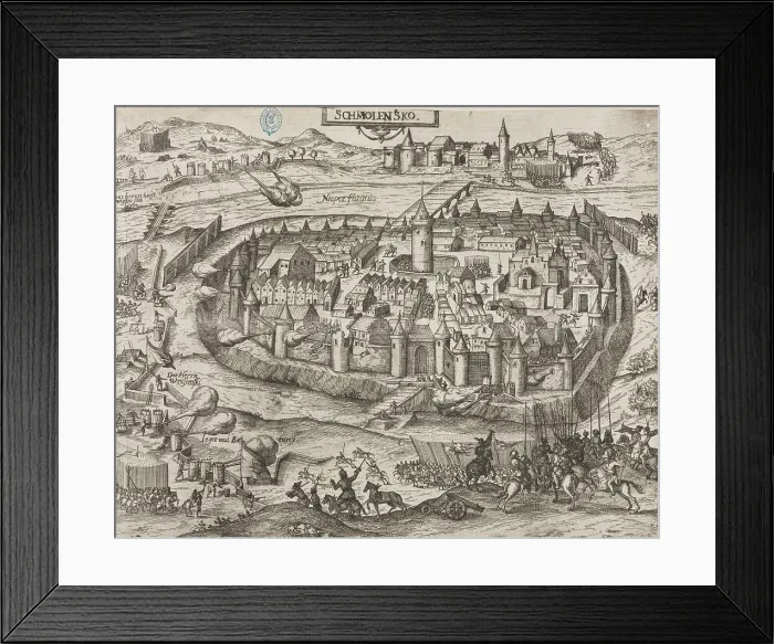 Framed Print : The Siege of Smolensk, 1609-1611, 1610. Creator: Keller, Georg (1568-1634 / 40) Framed Print : The Siege of Smolensk, 1609-1611, 1610. Creator: Keller, Georg (1568-1634 / 40)