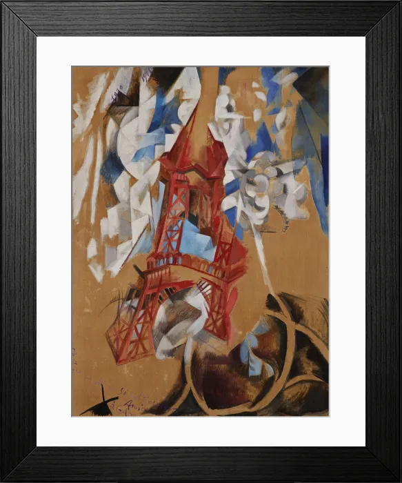Framed Print : La Tour Eiffel (The Eiffel Tower). Creator: Delaunay, Robert (1885-1941) Framed Print : La Tour Eiffel (The Eiffel Tower). Creator: Delaunay, Robert (1885-1941)