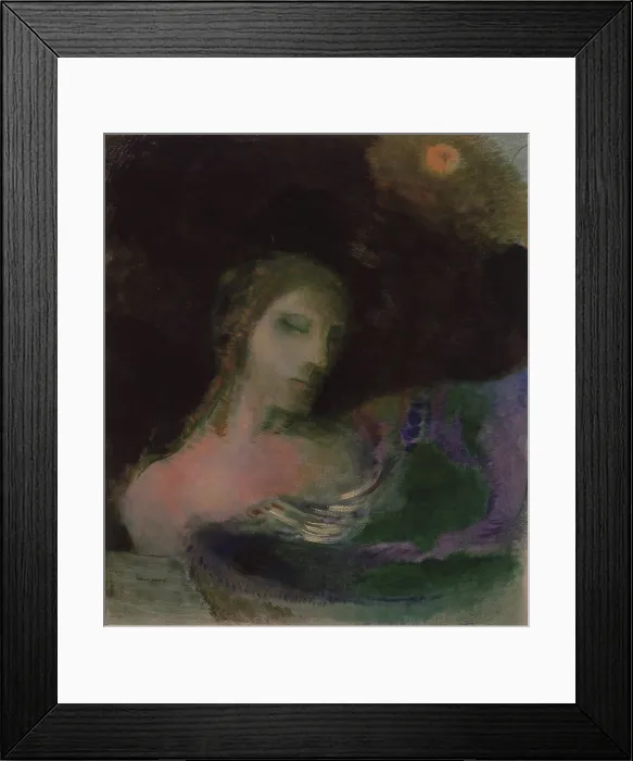 Framed Print : Ophelia, c.1901-1902. Creator: Redon, Odilon (1840-1916) Framed Print : Ophelia, c.1901-1902. Creator: Redon, Odilon (1840-1916)