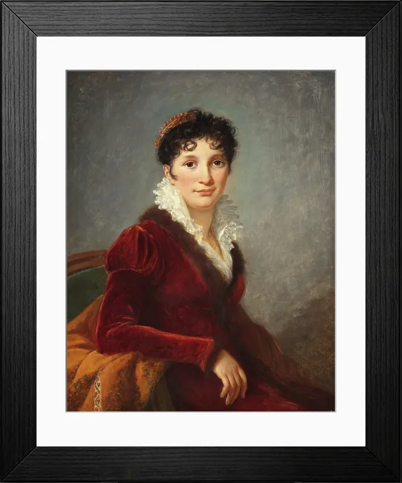 Framed Print : Portrait of Princess Franziska (Fanny) Biron of Curland (1790-1849), nee Countess of Maltzan, 1810. Creator: Vigee Le Brun, Louise Elisabeth (1755-1842) Framed Print : Portrait of Princess Franziska (Fanny) Biron of Curland (1790-1849), nee Countess of Maltzan, 1810. Creator: Vigee Le Brun, Louise Elisabeth (1755-1842)