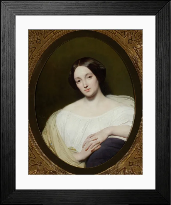 Framed Print : Portrait of Countess Katarzyna Potocka (1825-1907), nee Branicka, 1850. Creator: Scheffer, Ary (1795-1858) Framed Print : Portrait of Countess Katarzyna Potocka (1825-1907), nee Branicka, 1850. Creator: Scheffer, Ary (1795-1858)