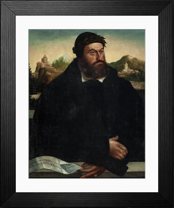 Framed Print : Portrait of Georgius Logus (1495-1553), c1546. Creator: Anonymous Framed Print : Portrait of Georgius Logus (1495-1553), c1546. Creator: Anonymous