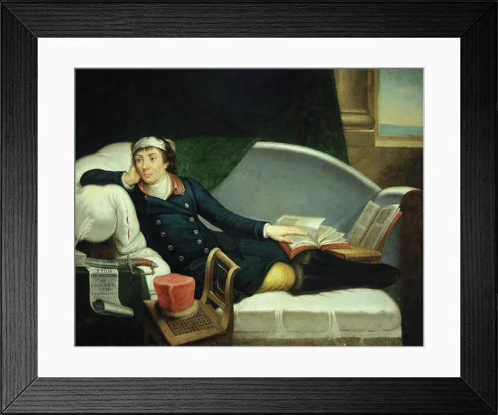 Framed Print : Portrait of Tadeusz Kosciuszko (1746-1817), with a saber gifted by the Whigs, Between 1807 and 1830. Creator: Cosway, Richard, (after) (1742-1821) Framed Print : Portrait of Tadeusz Kosciuszko (1746-1817), with a saber gifted by the Whigs, Between 1807 and 1830. Creator: Cosway, Richard, (after) (1742-1821)