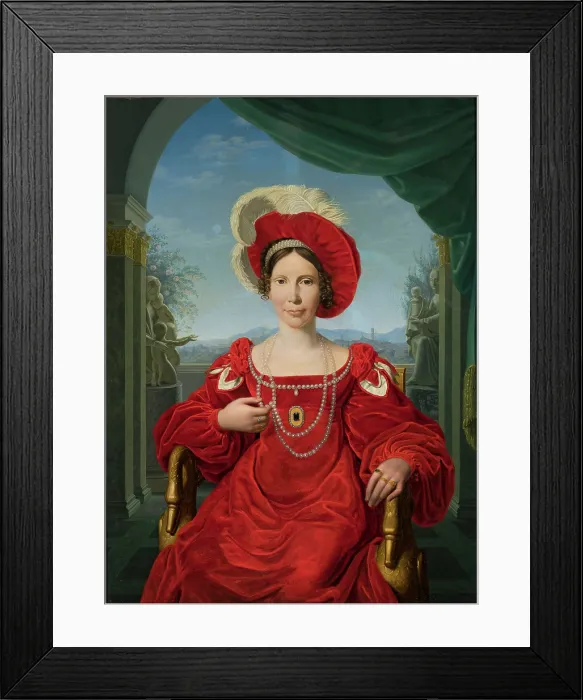 Framed Print : Portrait of Princess Augusta of Prussia (1780-1841), c1815. Creator: Bury, Friedrich (1763-1823) Framed Print : Portrait of Princess Augusta of Prussia (1780-1841), c1815. Creator: Bury, Friedrich (1763-1823)