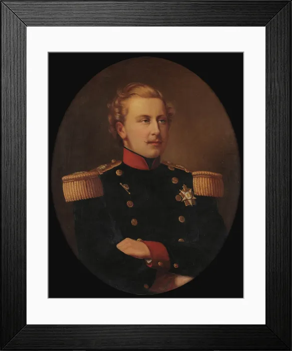 Framed Print : Portrait of King Luis I of Portugal (1838-1889). Creator: Anonymous Framed Print : Portrait of King Luis I of Portugal (1838-1889). Creator: Anonymous