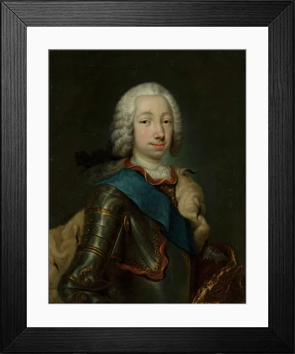 Framed Print : Portrait of Grand Duke Pyotr Fyodorovitch (1728-1762), c1748. Creator: Grooth, Georg-Christoph (1716-1749) Framed Print : Portrait of Grand Duke Pyotr Fyodorovitch (1728-1762), c1748. Creator: Grooth, Georg-Christoph (1716-1749)
