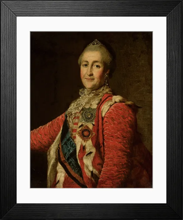 Framed Print : Portrait of Empress Catherine II (1729-1796), c1782. Creator: Anonymous Framed Print : Portrait of Empress Catherine II (1729-1796), c1782. Creator: Anonymous