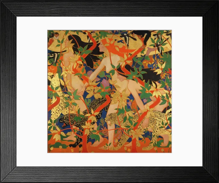 Framed Print : The Hunt (Diana and Her Nymphs), c1926. Creator: Burns, Robert (1869-1941) Framed Print : The Hunt (Diana and Her Nymphs), c1926. Creator: Burns, Robert (1869-1941)