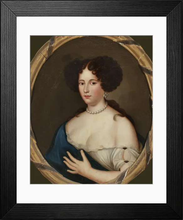 Framed Print : Portrait of Marie Mancini (1639-1715). Creator: Voet, Jacob Ferdinand (1639-1689) Framed Print : Portrait of Marie Mancini (1639-1715). Creator: Voet, Jacob Ferdinand (1639-1689)