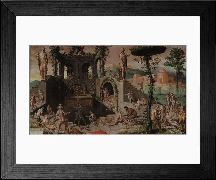 Framed Print : The Gods of the Olympus, 1556. Creator: Heemskerck, Maarten Jacobsz, van (1498-1574) Framed Print : The Gods of the Olympus, 1556. Creator: Heemskerck, Maarten Jacobsz, van (1498-1574)