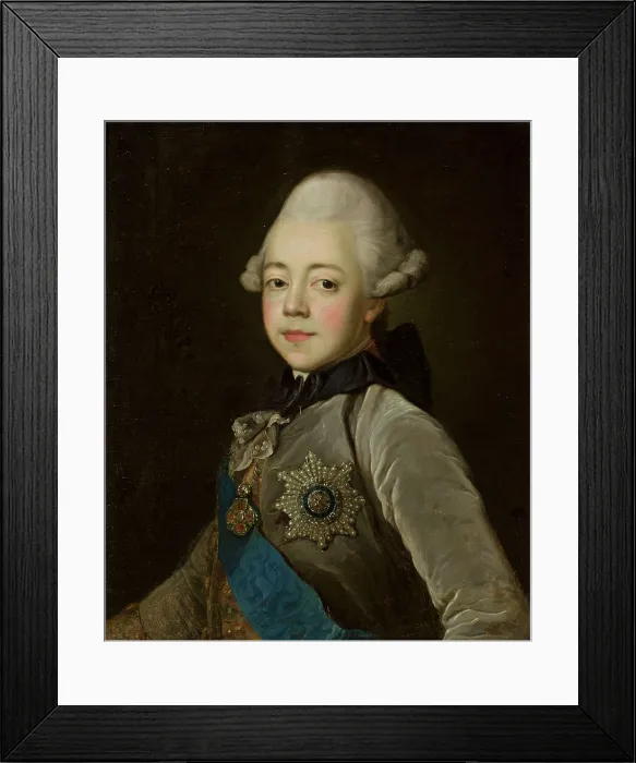 Framed Print : Portrait of Grand Duke Pavel Petrovich (1754-1801) as child, Second Half of the 18th century. Creator: Voille, Jean Louis (1744-after 1803) Framed Print : Portrait of Grand Duke Pavel Petrovich (1754-1801) as child, Second Half of the 18th century. Creator: Voille, Jean Louis (1744-after 1803)