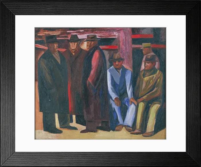 Framed Print : Subway. Workers (The Unemployed), 1929. Creator: Orozco, Jose Clemente (1883-1949) Framed Print : Subway. Workers (The Unemployed), 1929. Creator: Orozco, Jose Clemente (1883-1949)