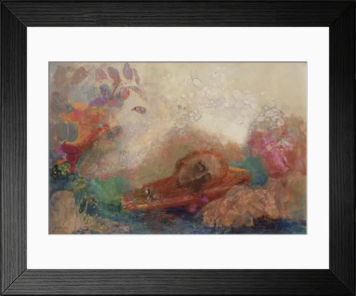 Framed Print : The Death of Orpheus, c1908-1910. Creator: Redon, Odilon (1840-1916) Framed Print : The Death of Orpheus, c1908-1910. Creator: Redon, Odilon (1840-1916)