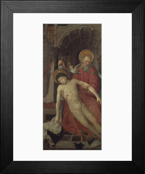 Framed Print : The Holy Trinity, c1465-1470. Creator: Lonhy, Antoine de (active 1446-1490) Framed Print : The Holy Trinity, c1465-1470. Creator: Lonhy, Antoine de (active 1446-1490)