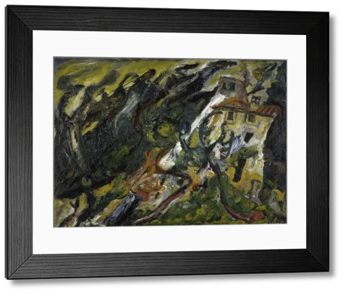 Framed Print : Le Mas Passe-Temps, Ceret, 1920-1921. Creator: Soutine, Chaim (1893-1943) Framed Print : Le Mas Passe-Temps, Ceret, 1920-1921. Creator: Soutine, Chaim (1893-1943)