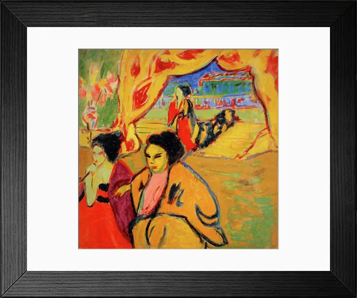 Framed Print : Japanese Theatre, 1909. Creator: Kirchner, Ernst Ludwig (1880-1938) Framed Print : Japanese Theatre, 1909. Creator: Kirchner, Ernst Ludwig (1880-1938)