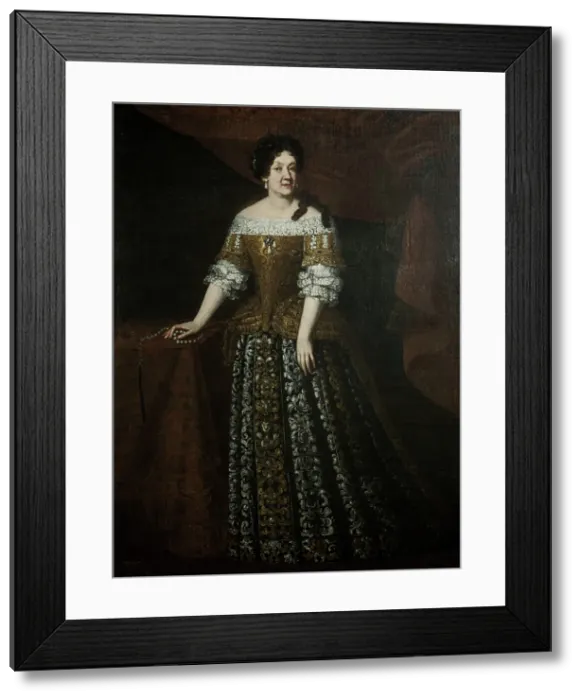 Framed Print : Portrait of Maria Angela Caterina d'Este (1656-1722), Princess of Carignano, 17th-18th century. Creator: Anonymous. Portrait of Maria Angela Caterina d'Este (1656-1722), Princess of Carignano, 17th-18th century. Creator: Anonymous Framed Print : Portrait of Maria Angela Caterina d'Este (1656-1722), Princess of Carignano, 17th-18th century. Creator: Anonymous. Portrait of Maria Angela Caterina d'Este (1656-1722), Princess of Carignano, 17th-18th century. Creator: Anonymous