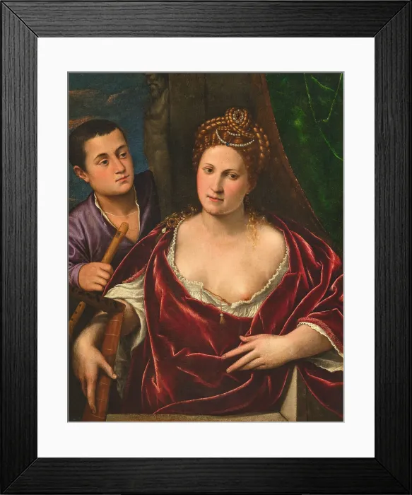 Framed Print : Allegory of music, First Half of 16th century. Creator: Licinio, Bernardino (ca. 1489-ca. 1565) Framed Print : Allegory of music, First Half of 16th century. Creator: Licinio, Bernardino (ca. 1489-ca. 1565)