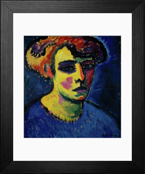 Framed Print : Head of a Woman, c1911. Creator: Javlensky, Alexei, von (1864-1941) Framed Print : Head of a Woman, c1911. Creator: Javlensky, Alexei, von (1864-1941)