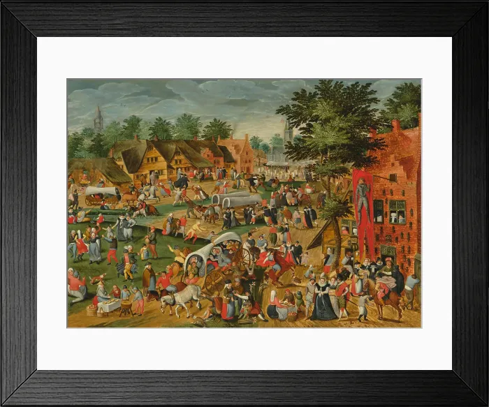 Framed Print : Saint George's Fair, 16th century. Creator: Cleve, Marten van, the Elder (1520-1570). Saint George's Fair, 16th century. Creator: Cleve, Marten van, the Elder (1520-1570) Framed Print : Saint George's Fair, 16th century. Creator: Cleve, Marten van, the Elder (1520-1570). Saint George's Fair, 16th century. Creator: Cleve, Marten van, the Elder (1520-1570)