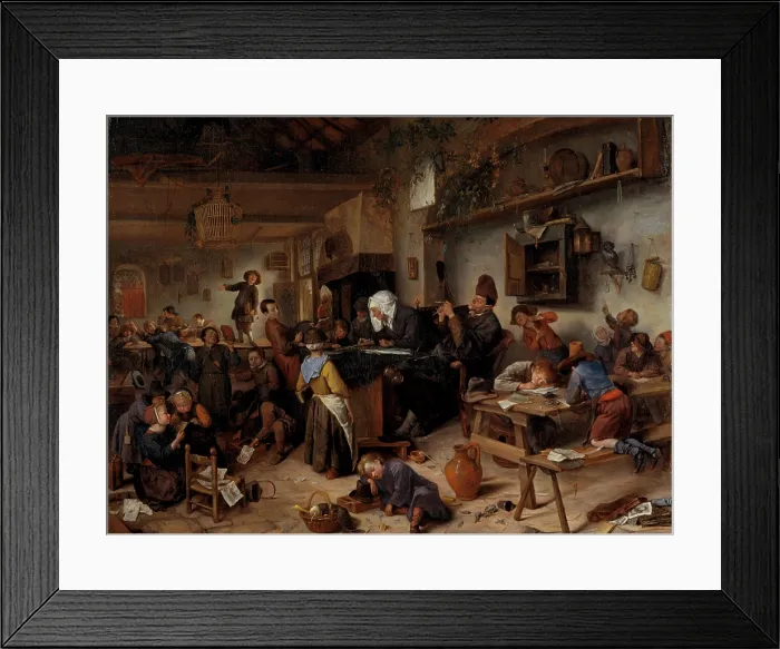 Framed Print : A School for Boys and Girls, c1670. Creator: Steen, Jan Havicksz (1626-1679) Framed Print : A School for Boys and Girls, c1670. Creator: Steen, Jan Havicksz (1626-1679)