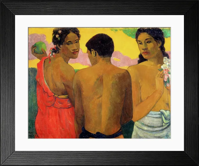 Framed Print : Three Tahitians, 1899. Creator: Gauguin, Paul Eugene Henri (1848-1903) Framed Print : Three Tahitians, 1899. Creator: Gauguin, Paul Eugene Henri (1848-1903)