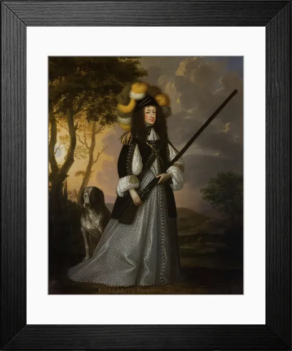 Framed Print : Princess Margaret Yolande of Savoy (1635-1663), Duchess of Parma, 17th century. Creator: Anonymous Framed Print : Princess Margaret Yolande of Savoy (1635-1663), Duchess of Parma, 17th century. Creator: Anonymous