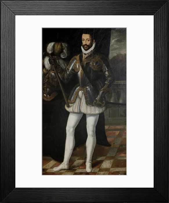 Framed Print : Portrait of Emmanuel Philibert (1528-1580), Duke of Savoy, 17th century. Creator: Anonymous Framed Print : Portrait of Emmanuel Philibert (1528-1580), Duke of Savoy, 17th century. Creator: Anonymous