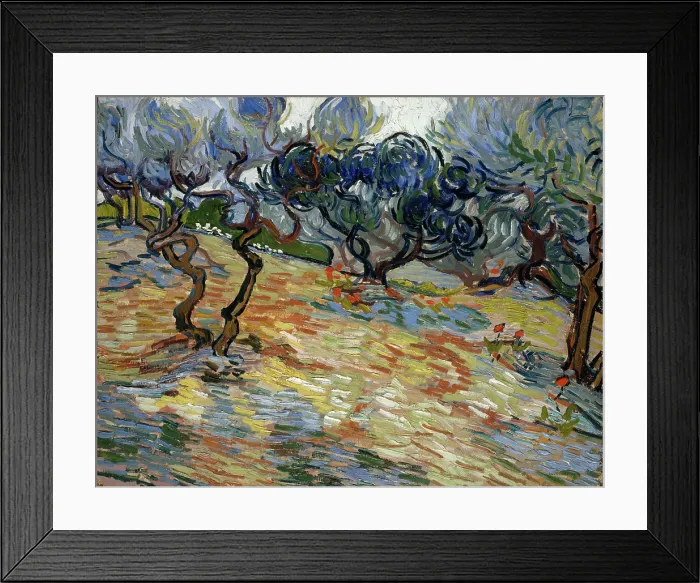 Framed Print : Olive Trees, 1889. Creator: Gogh, Vincent, van (1853-1890) Framed Print : Olive Trees, 1889. Creator: Gogh, Vincent, van (1853-1890)