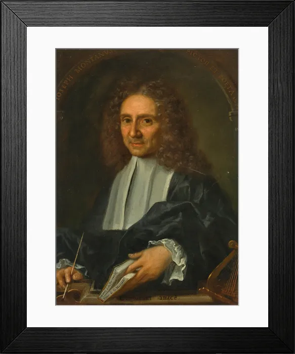 Framed Print : Self-portrait, 1704. Creator: Montani, Giuseppe (1641-1719) Framed Print : Self-portrait, 1704. Creator: Montani, Giuseppe (1641-1719)