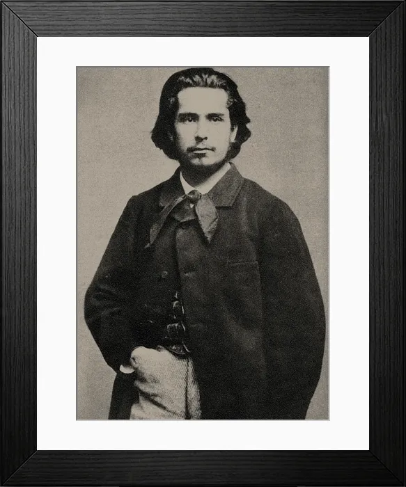 Framed Print : Portrait of Claude Monet, c1865. Creator: Carjat, Etienne (1828-1906) Framed Print : Portrait of Claude Monet, c1865. Creator: Carjat, Etienne (1828-1906)