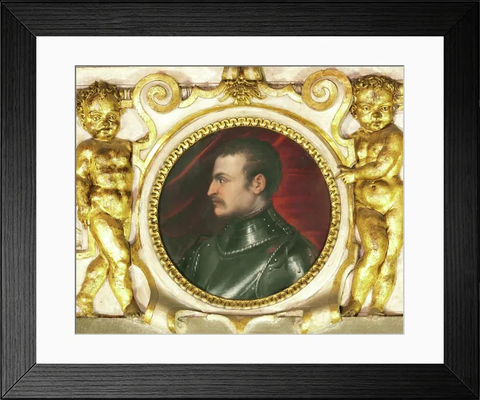 Framed Print : Portrait of Giovanni delle Bande Nere (1498-1526), 1557-1559. Creator: Vasari, Giorgio (1511-1574) Framed Print : Portrait of Giovanni delle Bande Nere (1498-1526), 1557-1559. Creator: Vasari, Giorgio (1511-1574)