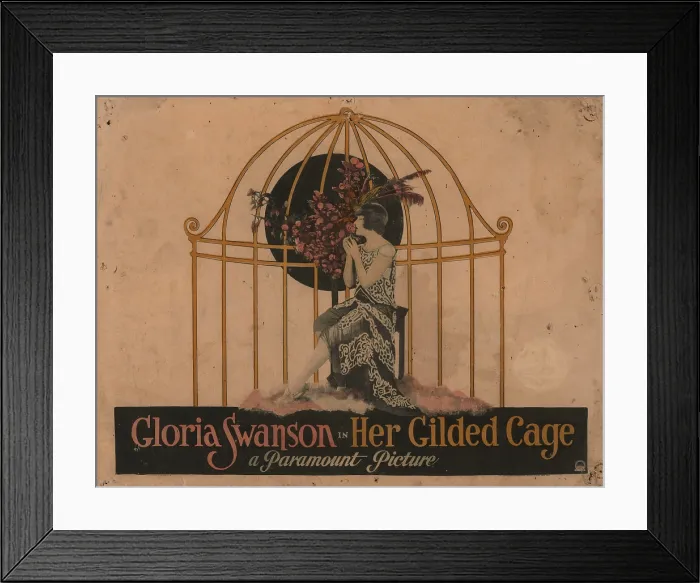 Framed Print : Movie poster 'Her Gilded Cage' by Sam Wood, 1922. Creator: Rohman, Eric (1891-1949) Framed Print : Movie poster 'Her Gilded Cage' by Sam Wood, 1922. Creator: Rohman, Eric (1891-1949)