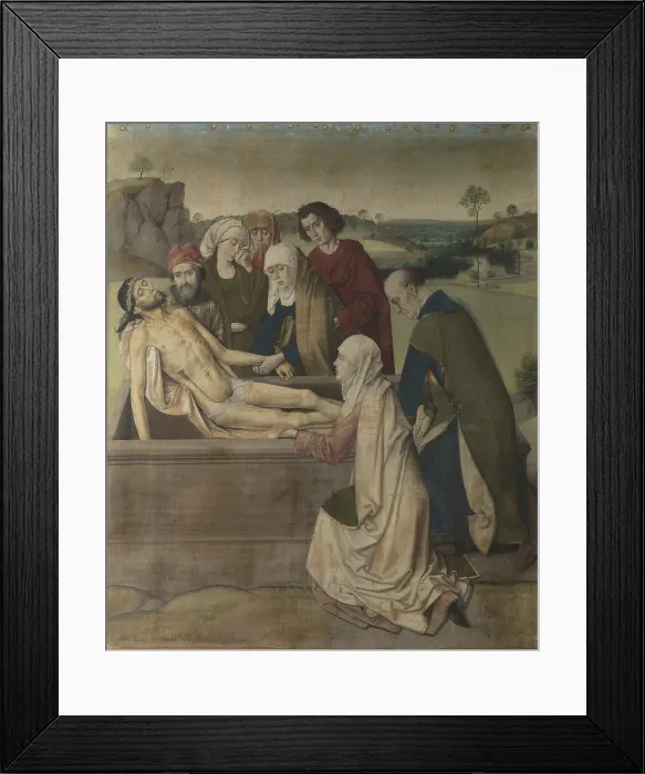 Framed Print : The Entombment of Christ, 1450s. Creator: Bouts, Dirk (1410 / 20-1475) Framed Print : The Entombment of Christ, 1450s. Creator: Bouts, Dirk (1410 / 20-1475)