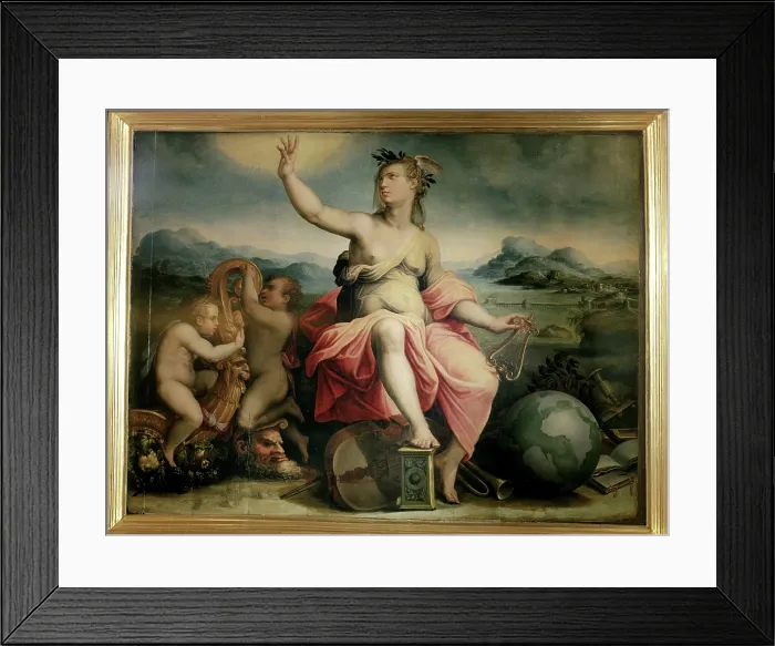 Framed Print : Muse Calliope, 1556-1558. Creator: Vasari, Giorgio (1511-1574) Framed Print : Muse Calliope, 1556-1558. Creator: Vasari, Giorgio (1511-1574)