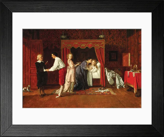 Framed Print : The morning after the wedding. Creator: Pecru, Charles Francois (1826-1907) Framed Print : The morning after the wedding. Creator: Pecru, Charles Francois (1826-1907)