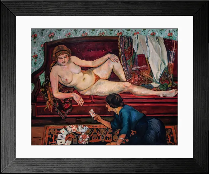 Framed Print : L'avenir revele ou la diseuse de bonne aventure (The future Revealed or the Fortune-Teller), 1912 Framed Print : L'avenir revele ou la diseuse de bonne aventure (The future Revealed or the Fortune-Teller), 1912