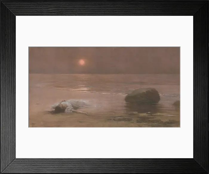 Framed Print : Drowned, c1890-1895. Creator: Schikaneder, Jakub (1855-1924) Framed Print : Drowned, c1890-1895. Creator: Schikaneder, Jakub (1855-1924)