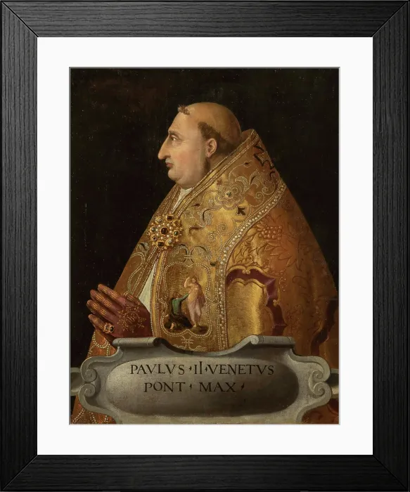 Framed Print : Portrait of Pope Paul II (1417-1471), c1530. Creator: Anonymous Framed Print : Portrait of Pope Paul II (1417-1471), c1530. Creator: Anonymous