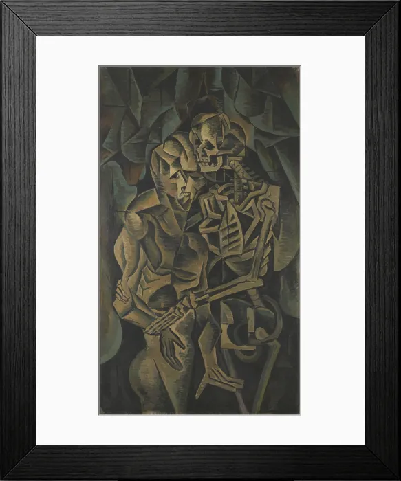 Framed Print : Kiss of a Death, 1912. Creator: Kubista, Bohumil (1884-1918) Framed Print : Kiss of a Death, 1912. Creator: Kubista, Bohumil (1884-1918)