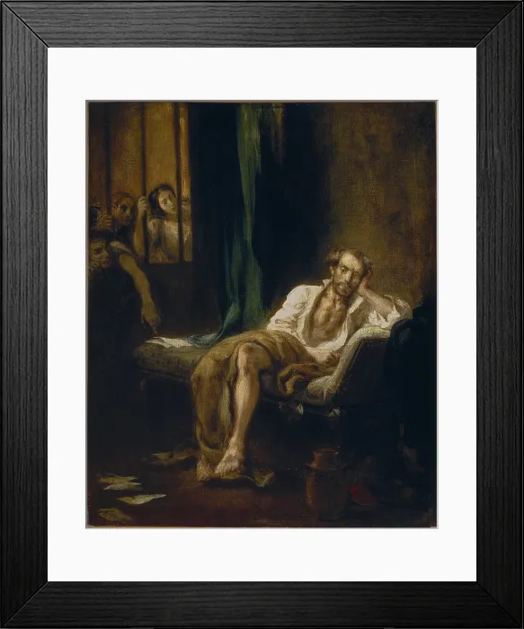 Framed Print : Tasso in the Madhouse (Tasso in Ospedale di Sant'Anna at Ferrara), 1839. Creator: Delacroix, Eugene (1798-1863). Tasso in the Madhouse (Tasso in Ospedale di Sant'Anna at Ferrara), 1839. Creator: Delacroix, Eugene (1798-1863) Framed Print : Tasso in the Madhouse (Tasso in Ospedale di Sant'Anna at Ferrara), 1839. Creator: Delacroix, Eugene (1798-1863). Tasso in the Madhouse (Tasso in Ospedale di Sant'Anna at Ferrara), 1839. Creator: Delacroix, Eugene (1798-1863)