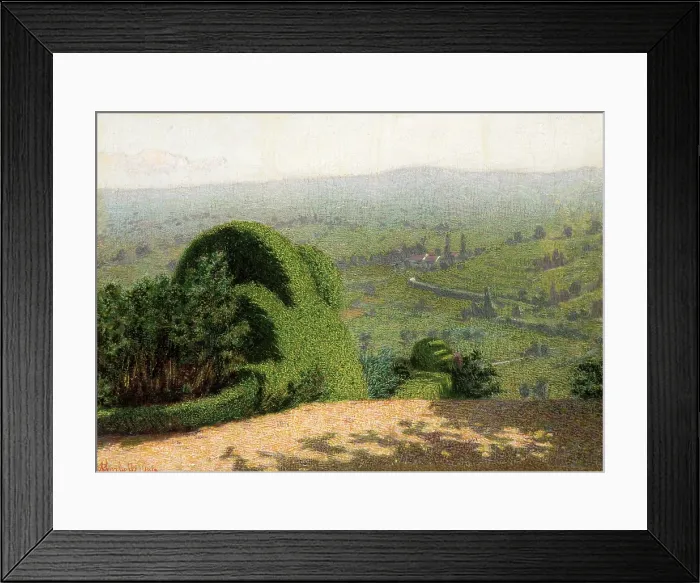 Framed Print : Angolo di giardino (Garden corner), 1912. Creator: Morbelli, Angelo (1853-1919) Framed Print : Angolo di giardino (Garden corner), 1912. Creator: Morbelli, Angelo (1853-1919)