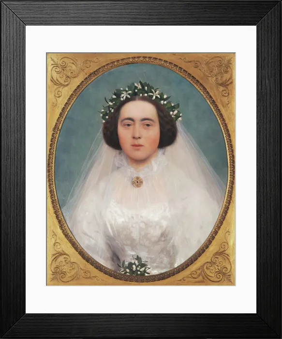 Framed Print : Marie Kerner von Marilaun as bride, 1891-1892. Creator: Klimt, Gustav (1862-1918) Framed Print : Marie Kerner von Marilaun as bride, 1891-1892. Creator: Klimt, Gustav (1862-1918)