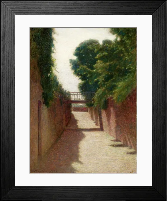 Framed Print : A street in Volpedo, 1903. Creator: Pellizza da Volpedo, Giuseppe (1868-1907) Framed Print : A street in Volpedo, 1903. Creator: Pellizza da Volpedo, Giuseppe (1868-1907)