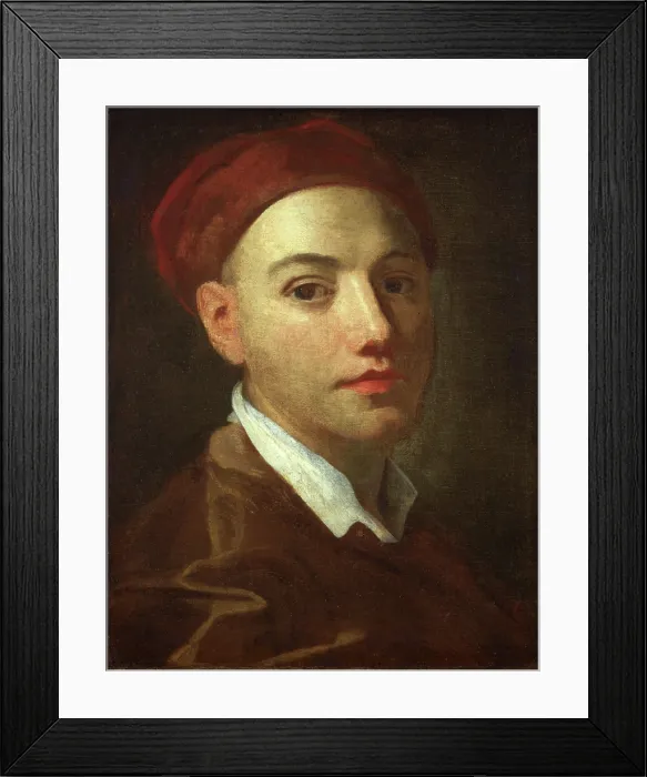 Framed Print : Self-portrait, 1725-1730. Creator: Bonito, Giuseppe (1707-1789) Framed Print : Self-portrait, 1725-1730. Creator: Bonito, Giuseppe (1707-1789)
