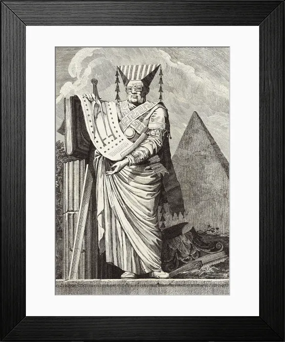 Framed Print : Author of the Figures. From the Series 'Mascarade a la Grecque' (Greek style masquerade), 1771. Creator: Petitot, Ennemond (1727-1801) Framed Print : Author of the Figures. From the Series 'Mascarade a la Grecque' (Greek style masquerade), 1771. Creator: Petitot, Ennemond (1727-1801)