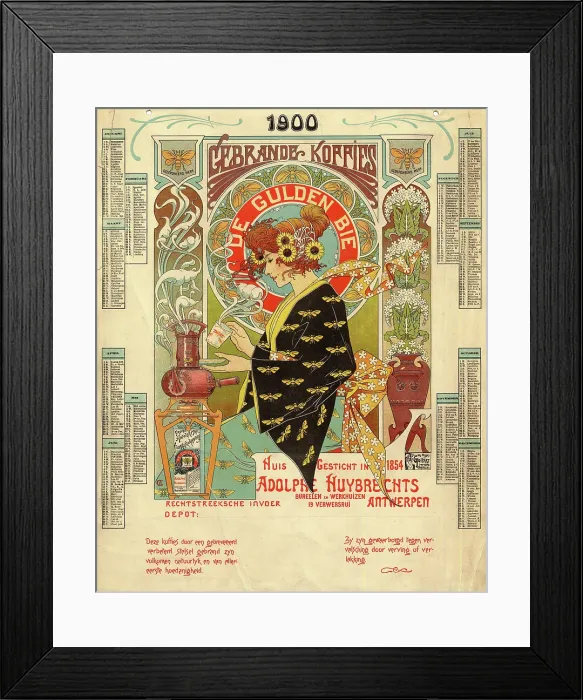 Framed Print : The coffee-roasting house and store 'L'Abeille d'Or', c1900 Framed Print : The coffee-roasting house and store 'L'Abeille d'Or', c1900