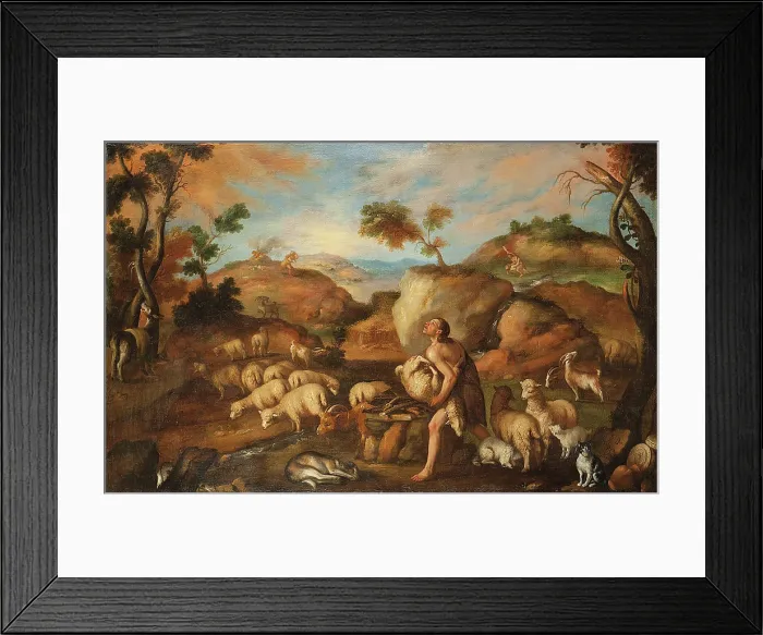 Framed Print : Cain and Abel, 1652. Creator: Orozco, Mateo (active 1634-1652) Framed Print : Cain and Abel, 1652. Creator: Orozco, Mateo (active 1634-1652)