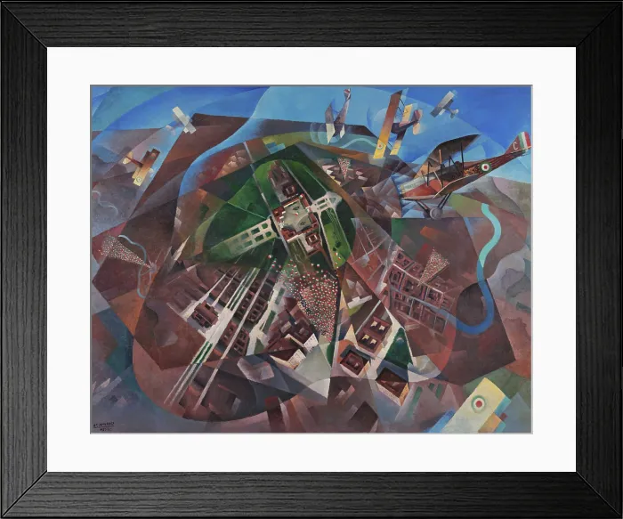 Framed Print : Aeropittura, 1933. Creator: Ambrosi, Alfredo (1901-1945) Framed Print : Aeropittura, 1933. Creator: Ambrosi, Alfredo (1901-1945)